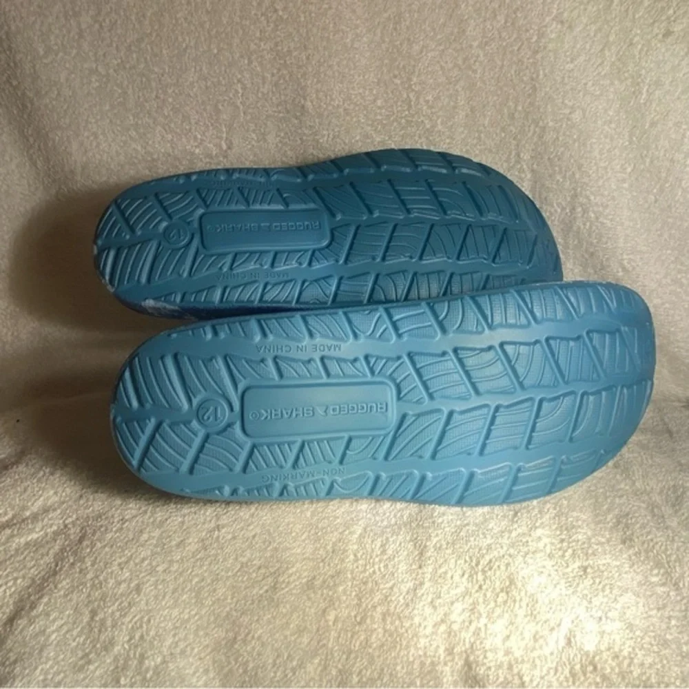 Discovery Week‎ Shoes Sandals Mens Size 12 Water Rugged Shark Blue Slip On NEW